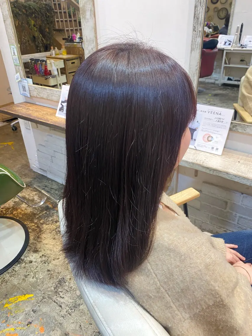 カラー ブラウンカラー 透明感カラー cocorokara otakiのヘアスタイル
