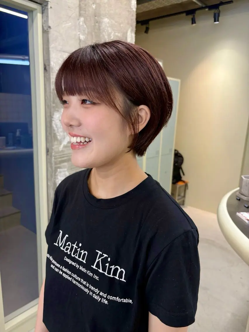 ショート カラー カット ヘアカラー トリートメント BELLA阿部野 TOMOMIのヘアスタイル