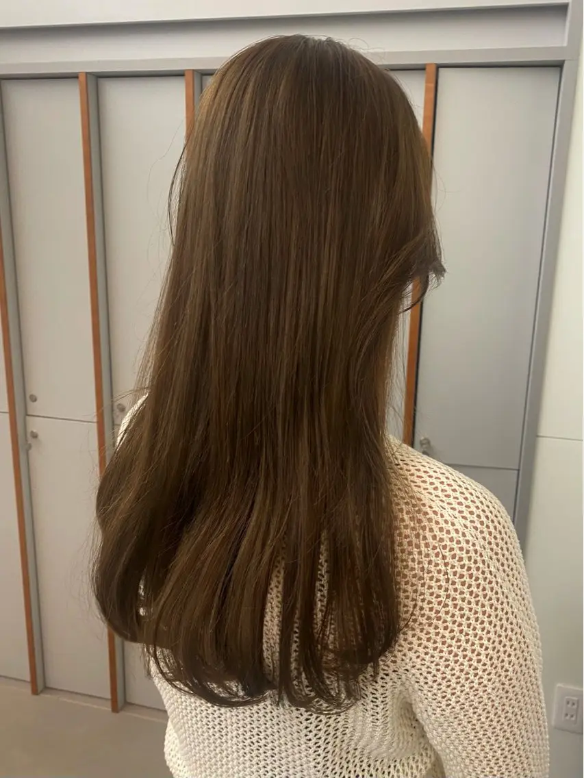 ロング 🎀透明感× 暖色カラーつな🎀のヘアスタイル