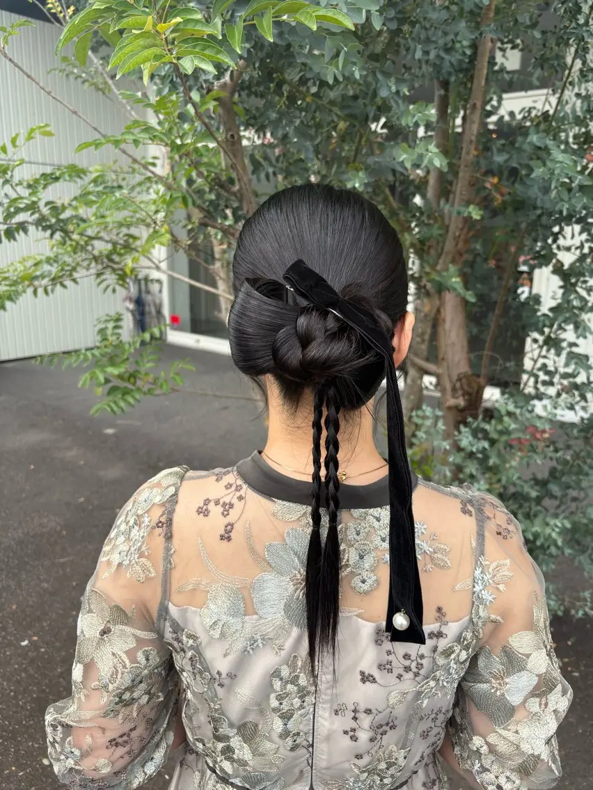 ロング ヘアアレンジ ヘアセット 高橋 乙葉のヘアスタイル