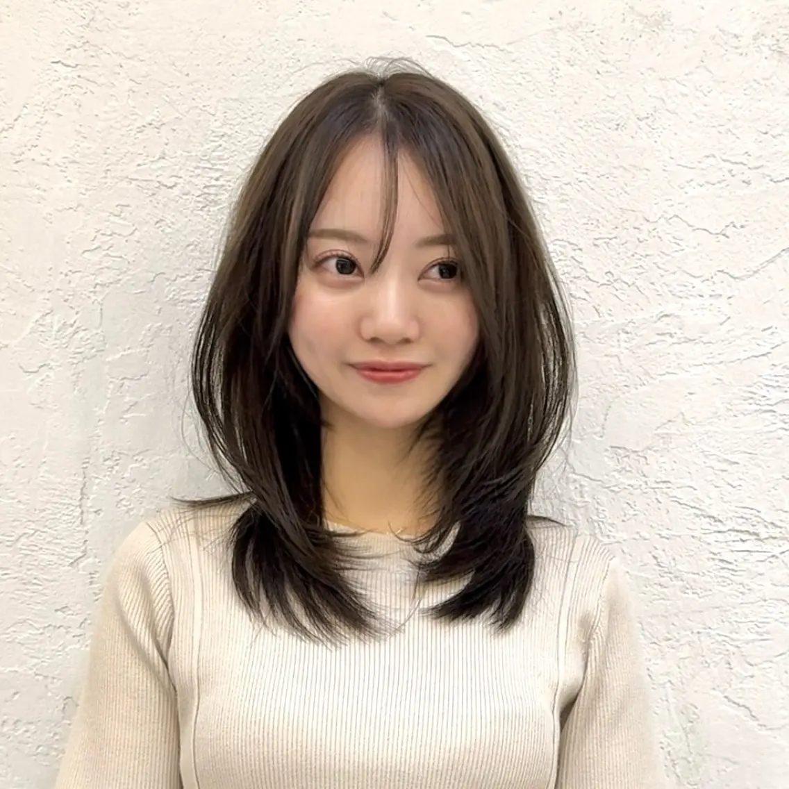 ミディアム レイヤーカット/ 堀匠吾のヘアスタイル