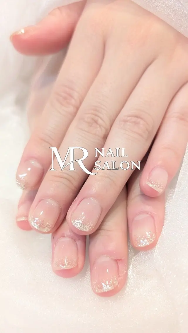 ネイル グラデーション ラメ(グリッター) ラメグラデーション MR じゅりのネイルデザイン