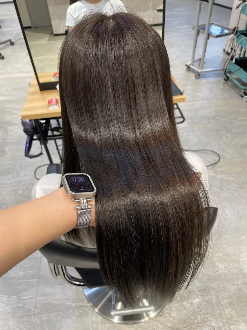ロング カラー ヘアアレンジ 暖色/暗髪/ 🎀UMI🎀のヘアスタイル