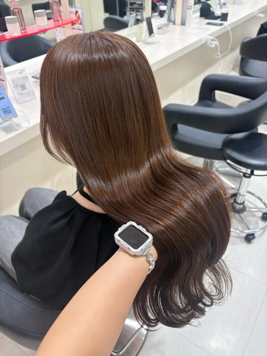 ロング カラー ヘアアレンジ ヘアカラー 💟RINNA 艶カラー💟のヘアスタイル