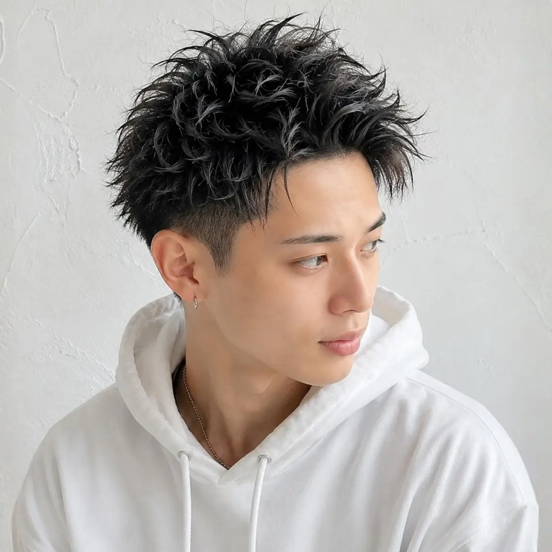 メンズ アップバング メンズパーマ カット ヘッドスパ SOURCE枚方🫧 透明感カラー/ケアのヘアスタイル