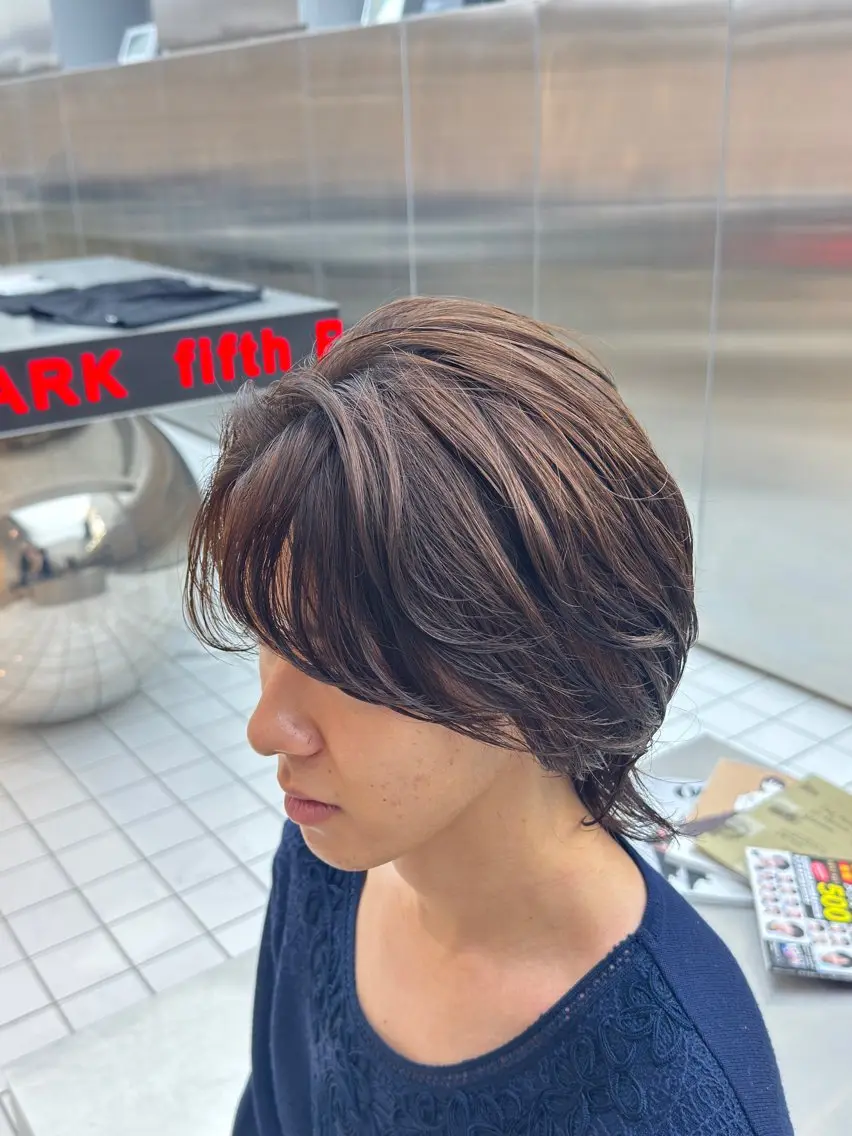 ミディアム パーマ カット パーマ fifth 児玉達哉 当日予約🙆のヘアスタイル