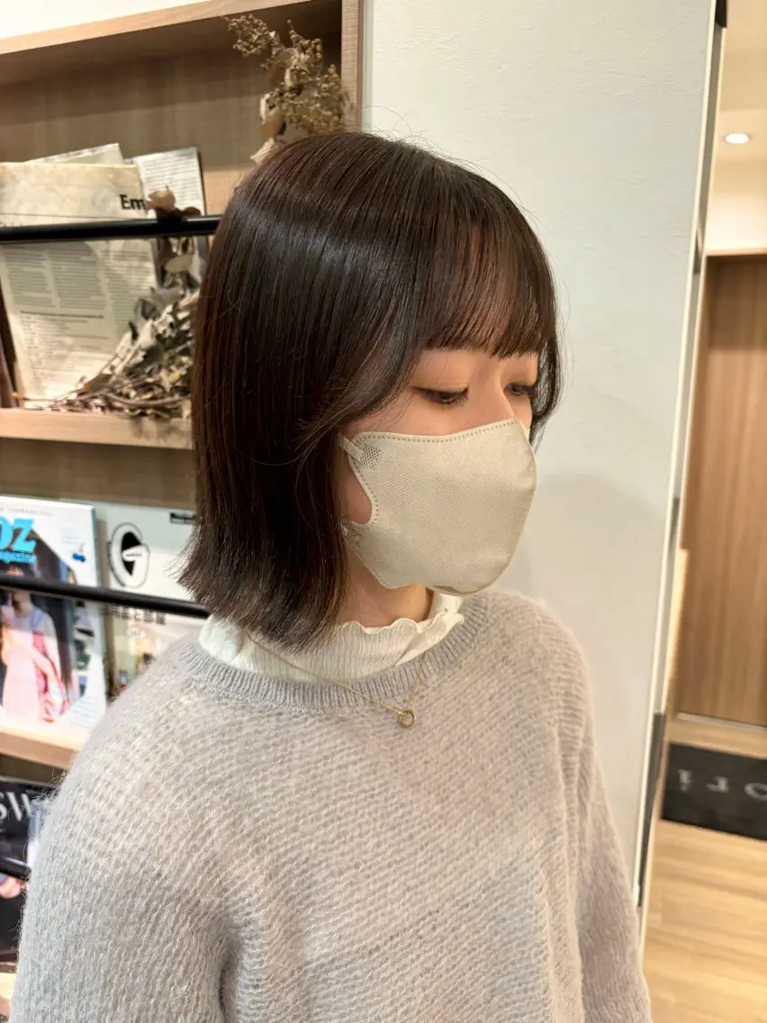 ショート モテ髪🫧赤み消し カラー表参道きょうこのヘアスタイル