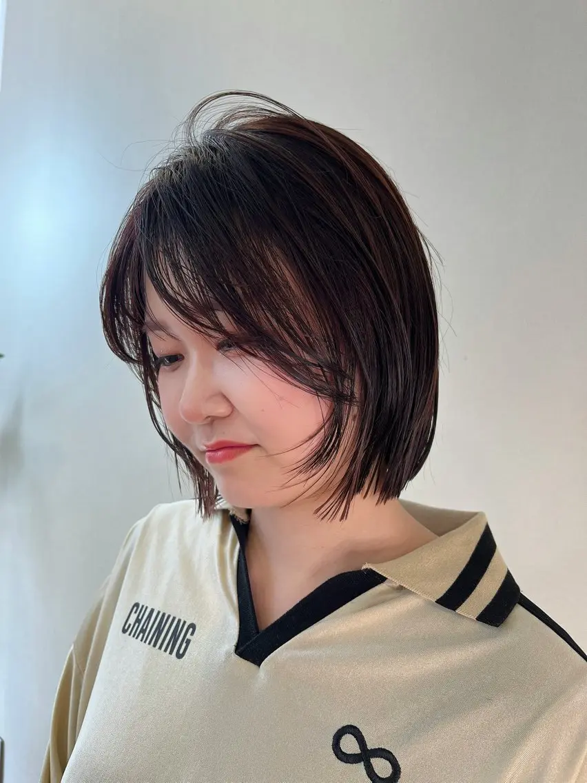 ミディアム 田中 結月のヘアスタイル