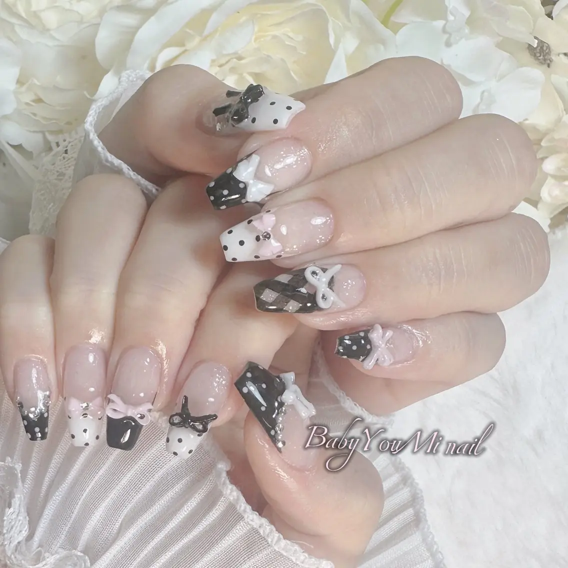 ネイル オーロラネイル 成人式 フットネイル フレンチネイル ジェルネイル ハンドネイル BabyYouMi nailのネイルデザイン