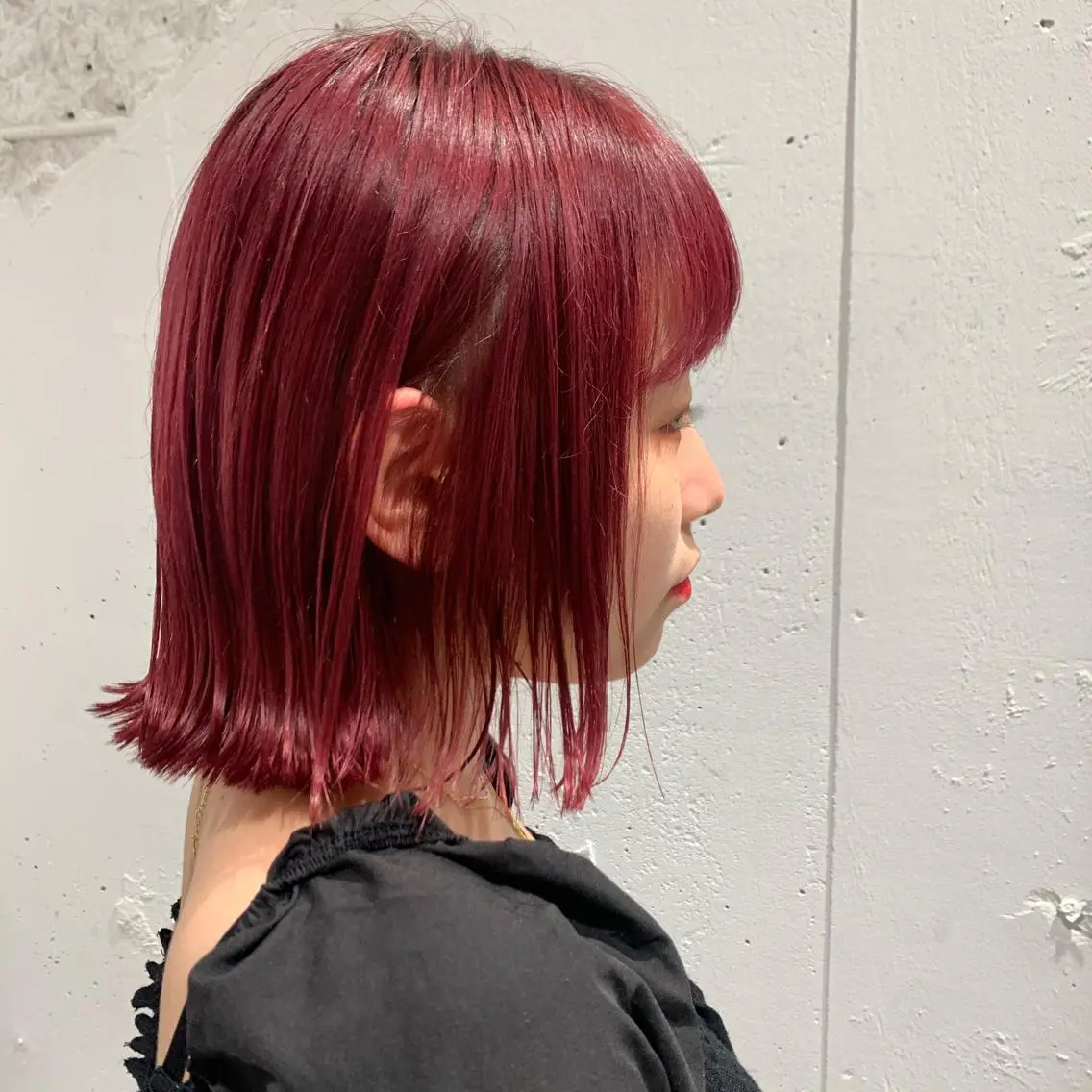 ミディアム カラー 大角 実希のヘアスタイル