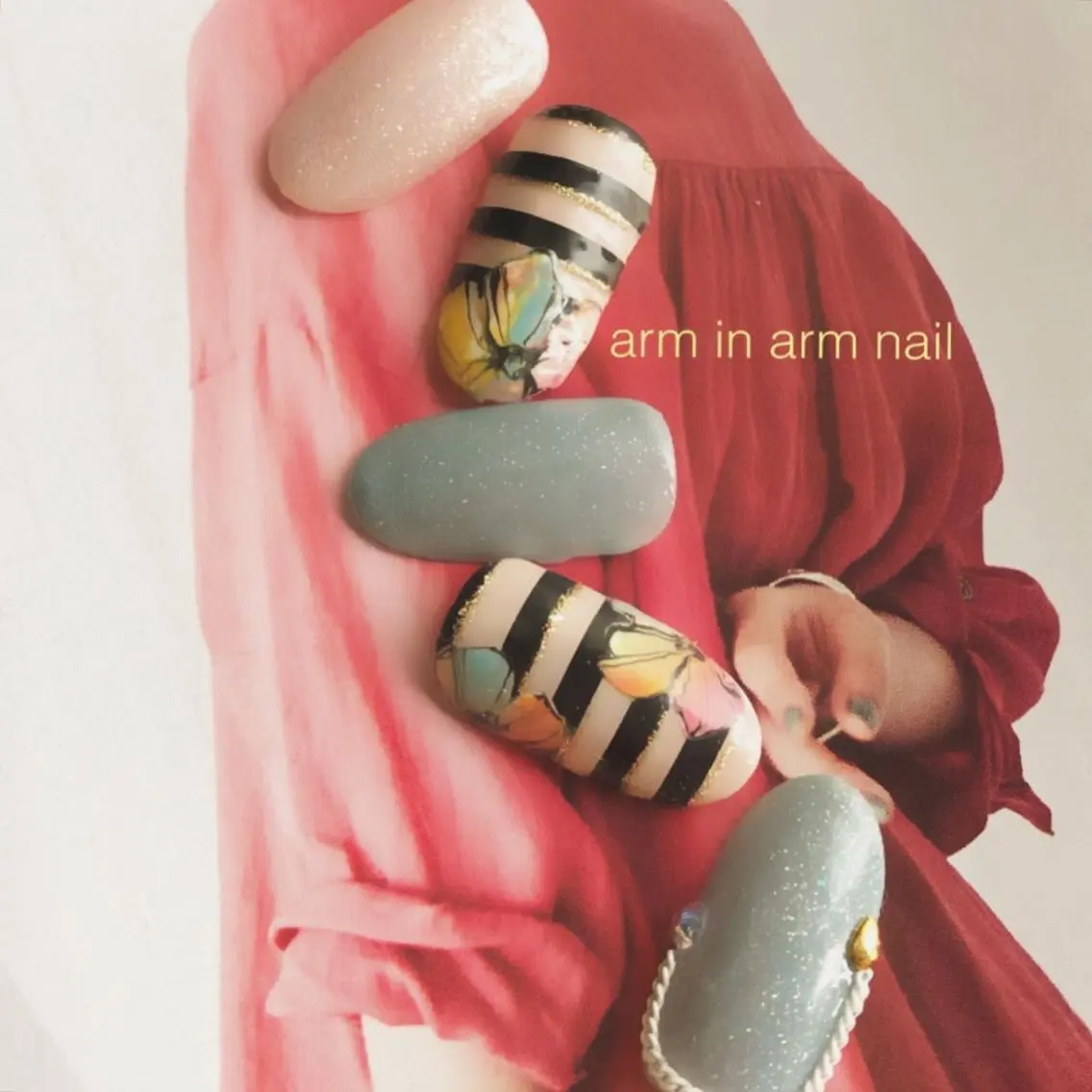 ネイル arm in arm ︎✿Yamamotoのマツエク・マツパデザイン