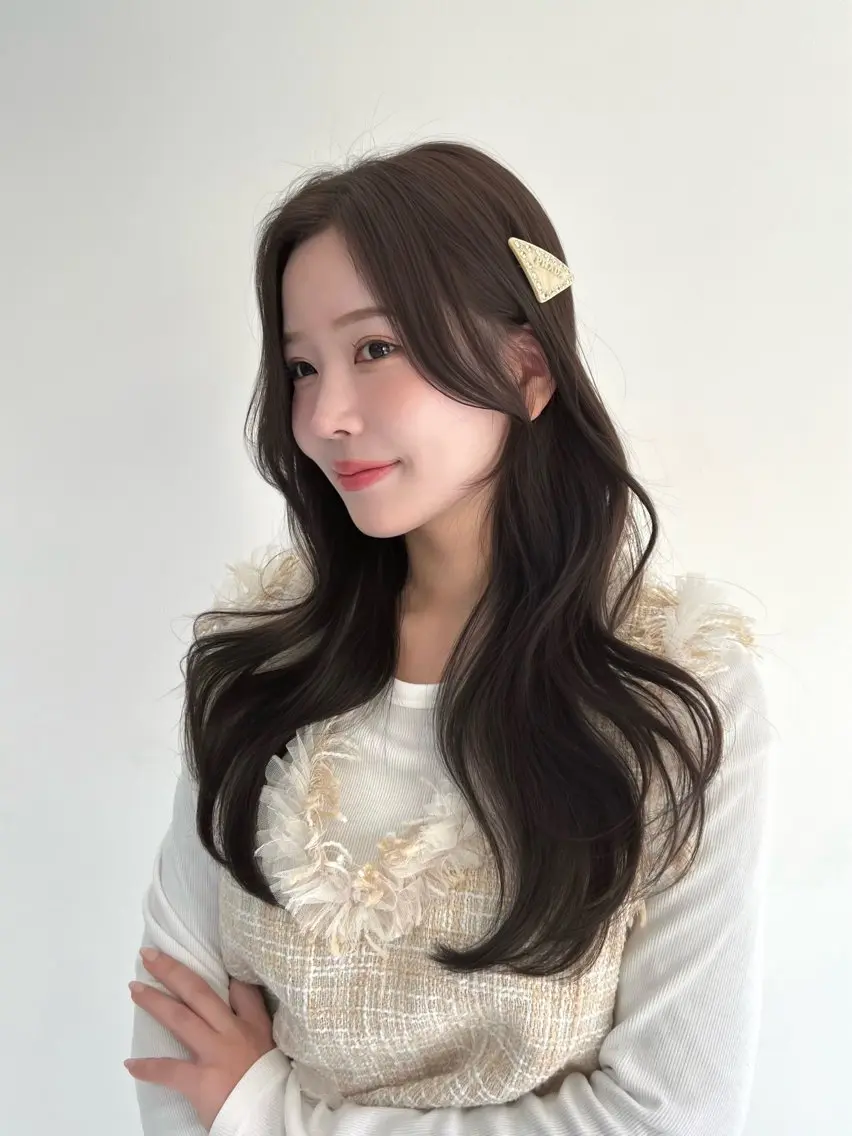 ロング 韓国風ヘア レイヤーカット カット ヘアカラー トリートメント 店長/レイヤーカット /大東悠生のヘアスタイル