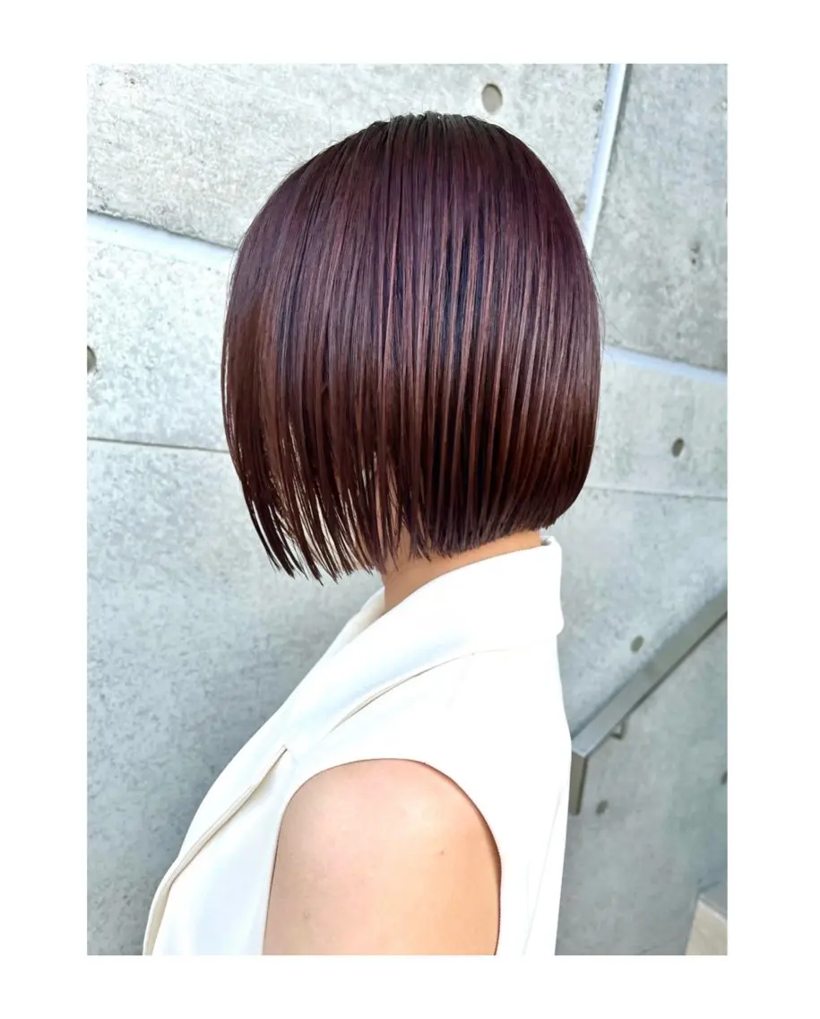 ミディアム ヘアカラー アラタケ マリのヘアスタイル