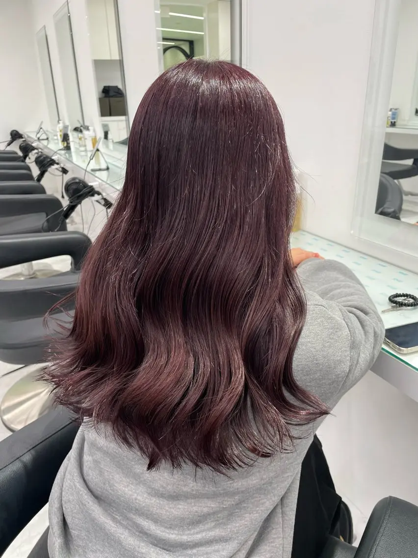 セミロング カラー ヘアアレンジ ブリーチ ブリーチなしカラー 髪質改善 トリートメント ヘアカラー トリートメント ヘッドスパ ヘアセット ❄最強かわいいカラー ❄️MINA❄️のヘアスタイル
