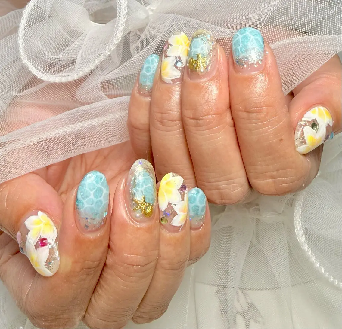 ネイル アニマル柄 アートネイル チークネイル フラッシュネイル フラッシュマグ Mai’s nailのネイルデザイン