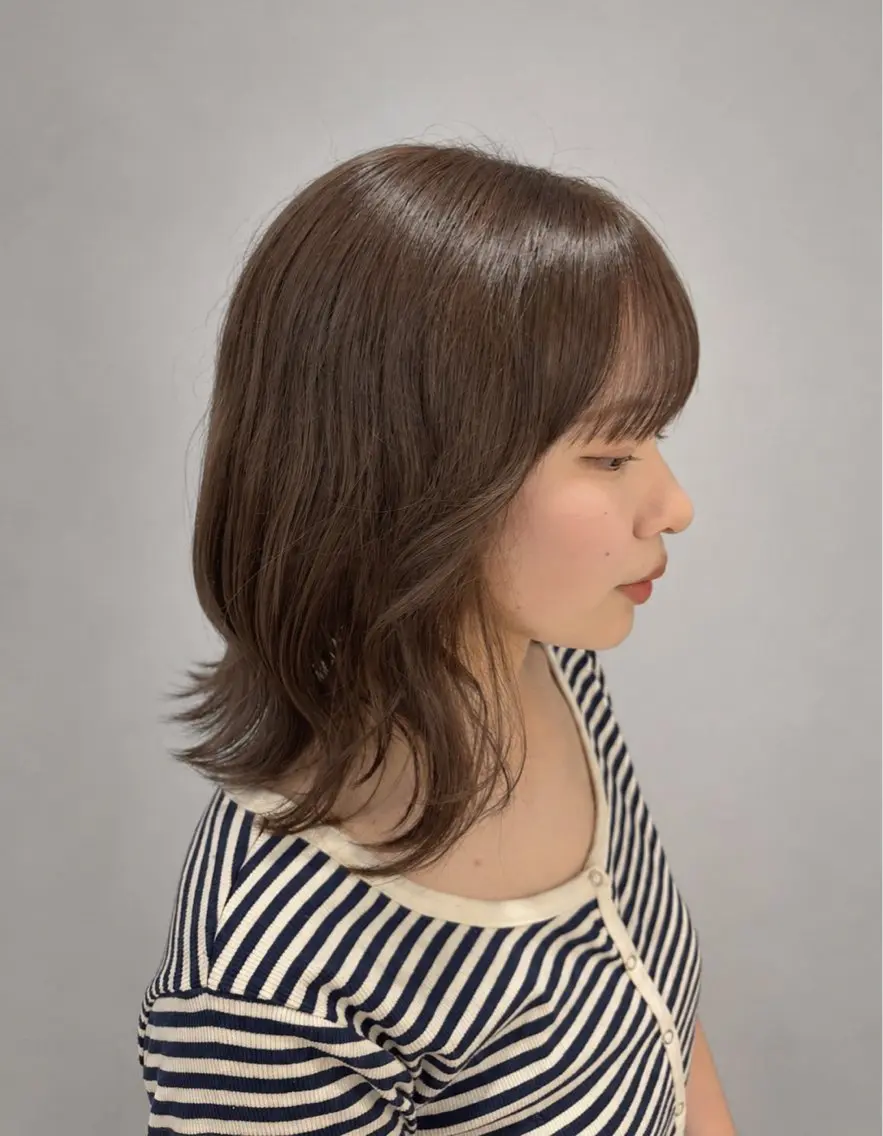 ミディアム カラー ブリーチ ブリーチなしカラー MONA NATSUKIのヘアスタイル