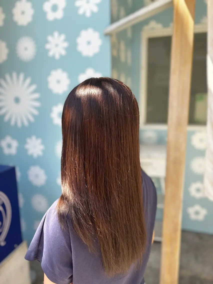 ミディアム カラー ブラウンカラー 中島 碧人のヘアスタイル