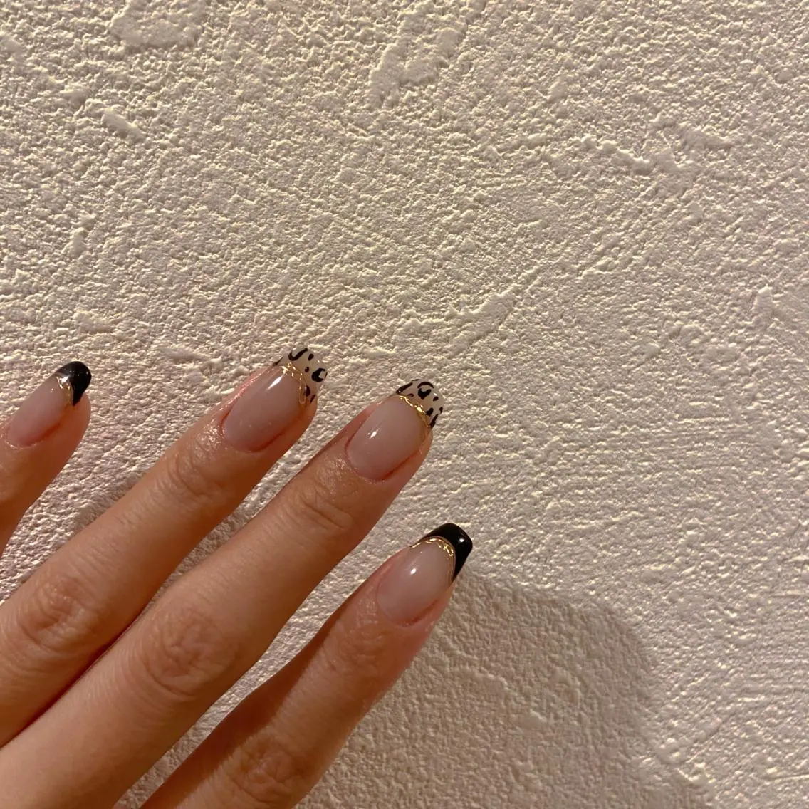 ネイル オーロラネイル カジュアル 長さ出し ジェルネイル 韓国ネイル ハンドネイル MH Nailのネイルデザイン