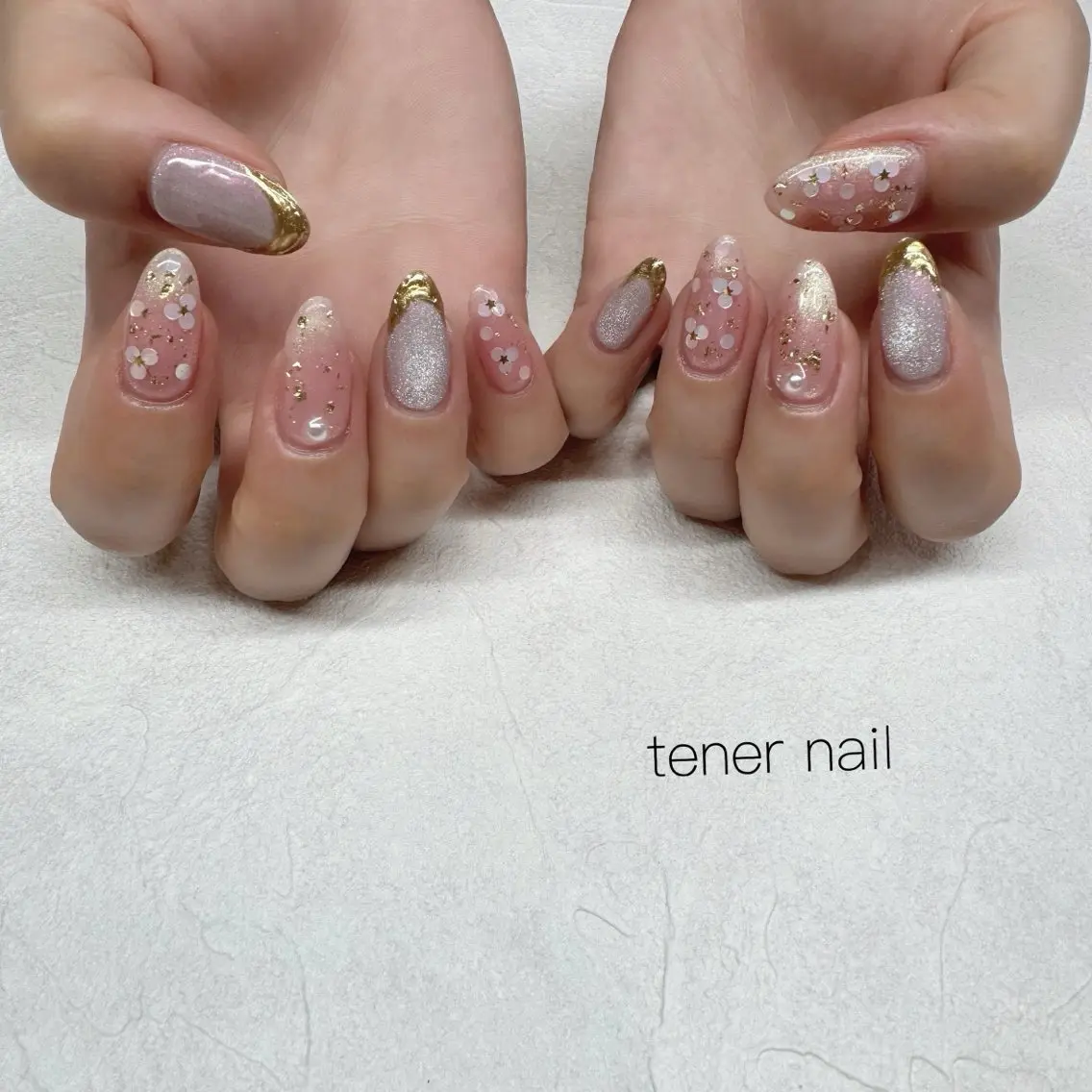 ネイル 春ネイル ハンドネイル テネルネイル tener nailのネイルデザイン