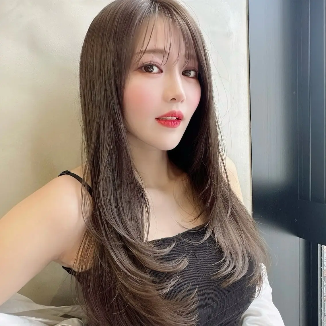 ロング カラー レイヤーカット カット ヘアカラー トリートメント 縮毛矯正/艶髪/ 透明感カラー/たくまのヘアスタイル