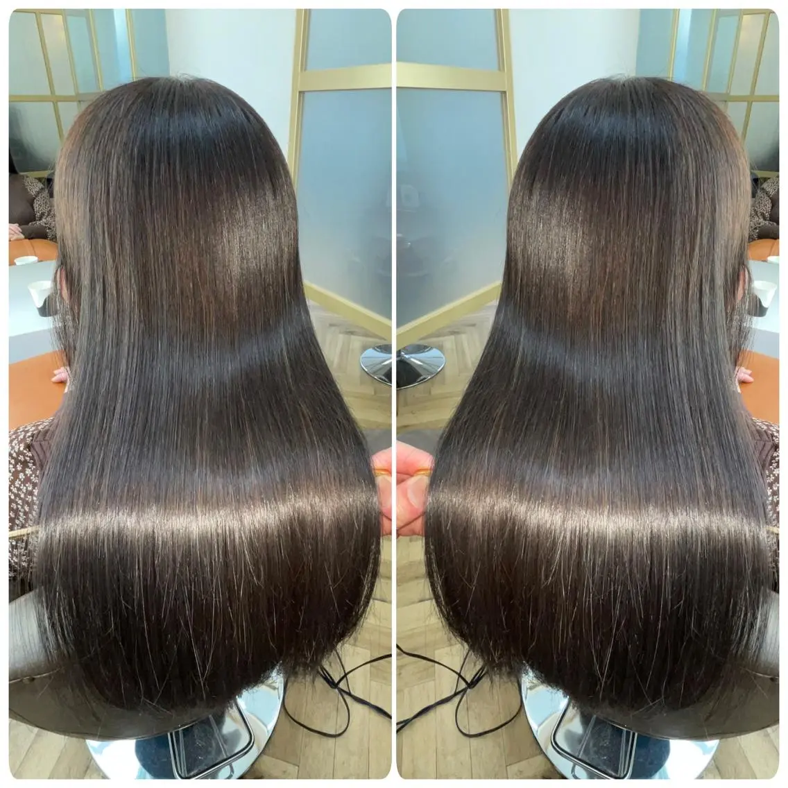 セミロング カラー 髪質改善特化 ESSENCIAのヘアスタイル