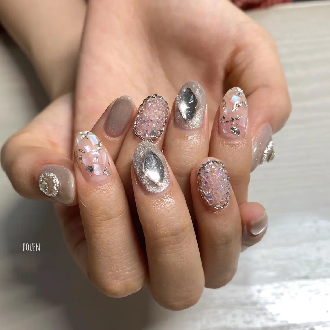 ネイル マグネットネイル 持ち込み I pinknail 韓国風·持ち込み専門のネイルデザイン