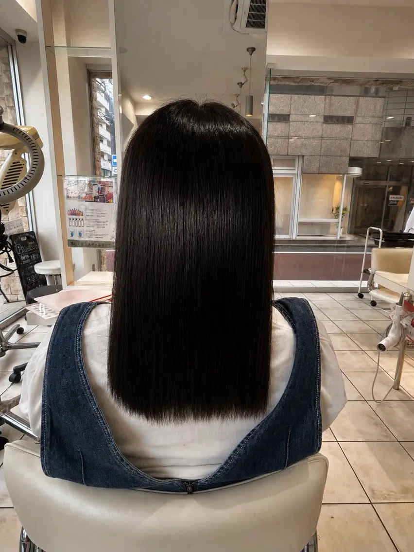 ミディアム カラー ヘアカラー 【オール特化】透明感 艶カラーMEI🫧のヘアスタイル