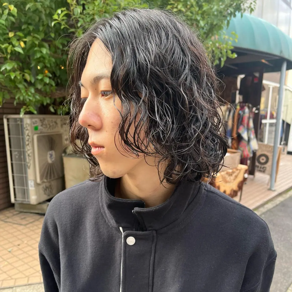 ミディアム パーマ メンズ カット パーマ トリートメント ボブハイトーン🦖 デザインMAMIのヘアスタイル
