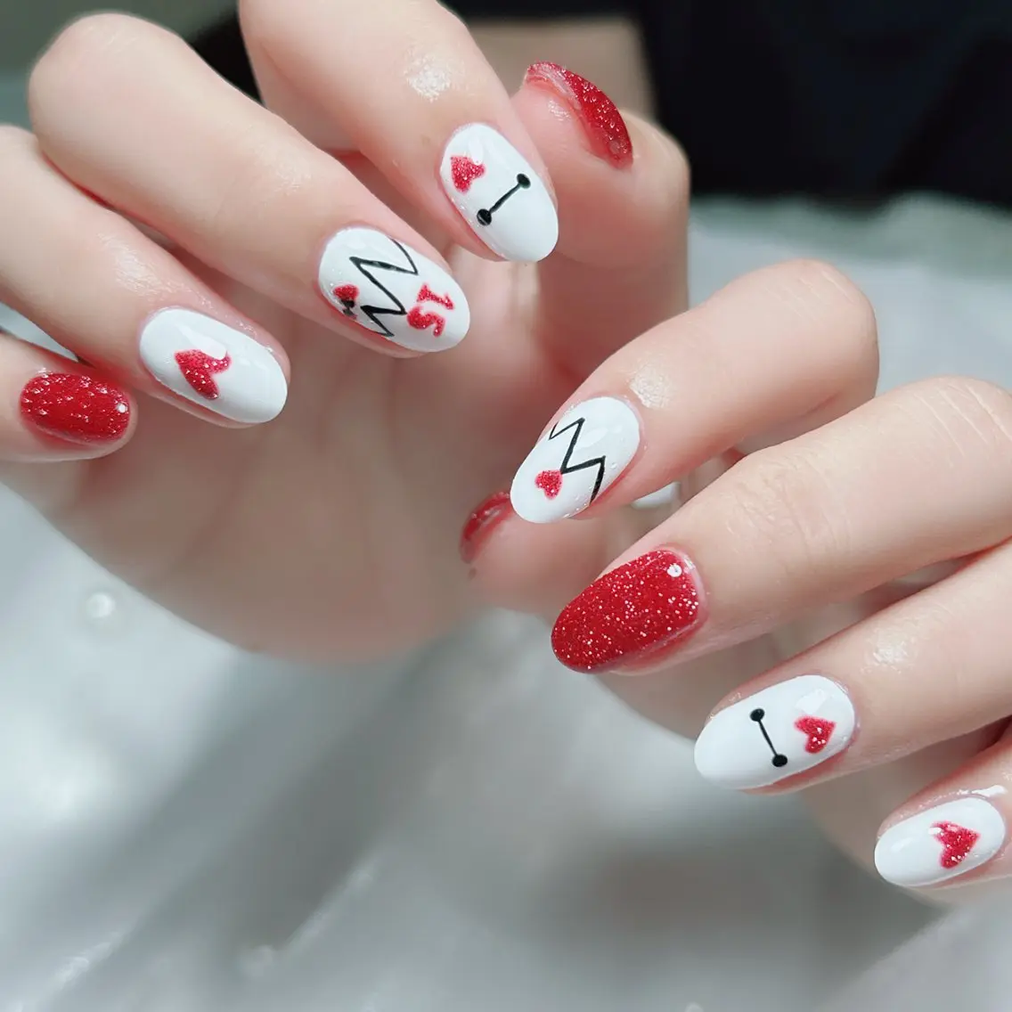 ネイル フラワーネイル 韓国ネイル 夏ネイル ワンホンネイル ハンドネイル Cute Tips nailのネイルデザイン