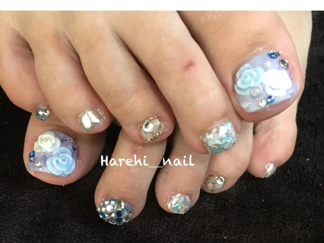 ネイル フットネイル Harehi_ nailのネイルデザイン