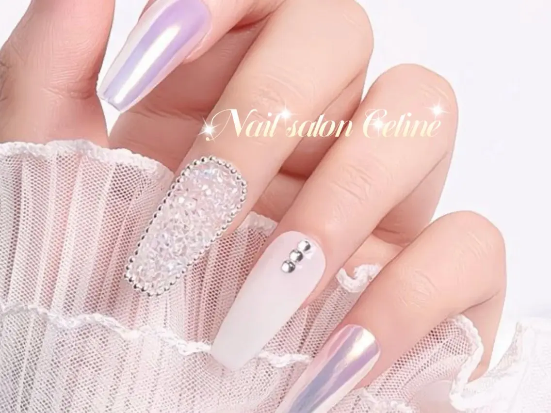 ロング ハンドネイル Nail Salon Celine柏店のネイルデザイン