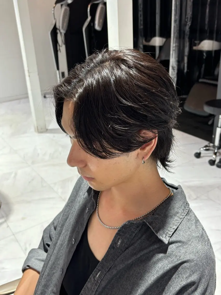 メンズ カット パーマ 山崎 南乃のヘアスタイル