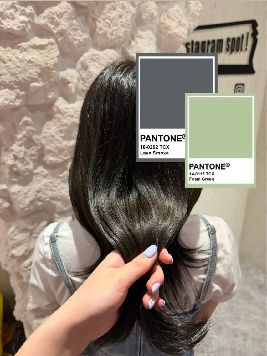 カラー 透明感カラー グレージュ オリーブグレージュ オリーブグレー Agu.hair ミサキのヘアスタイル