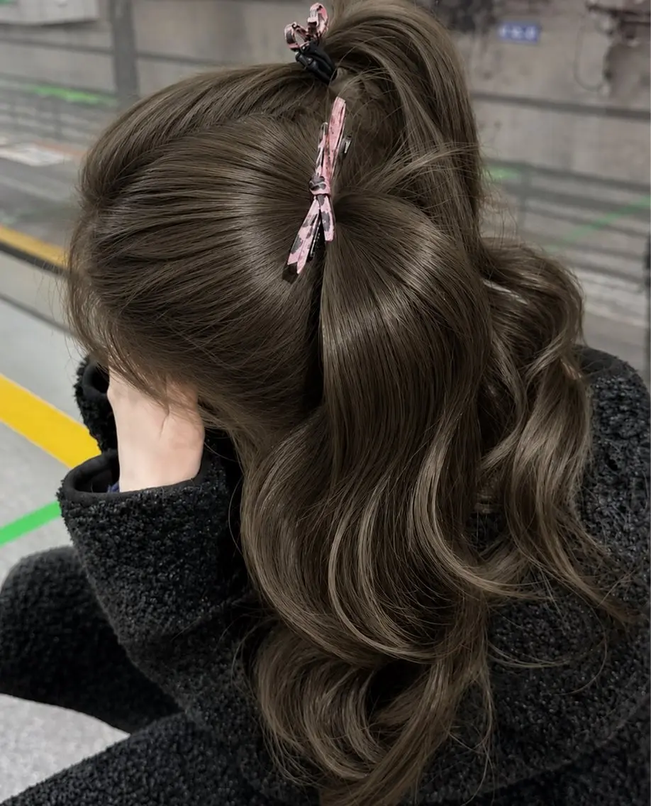 ロング カラー カット ヘアカラー トリートメント 🪽天神/うる艶 /トレンドヘア🪽のヘアスタイル
