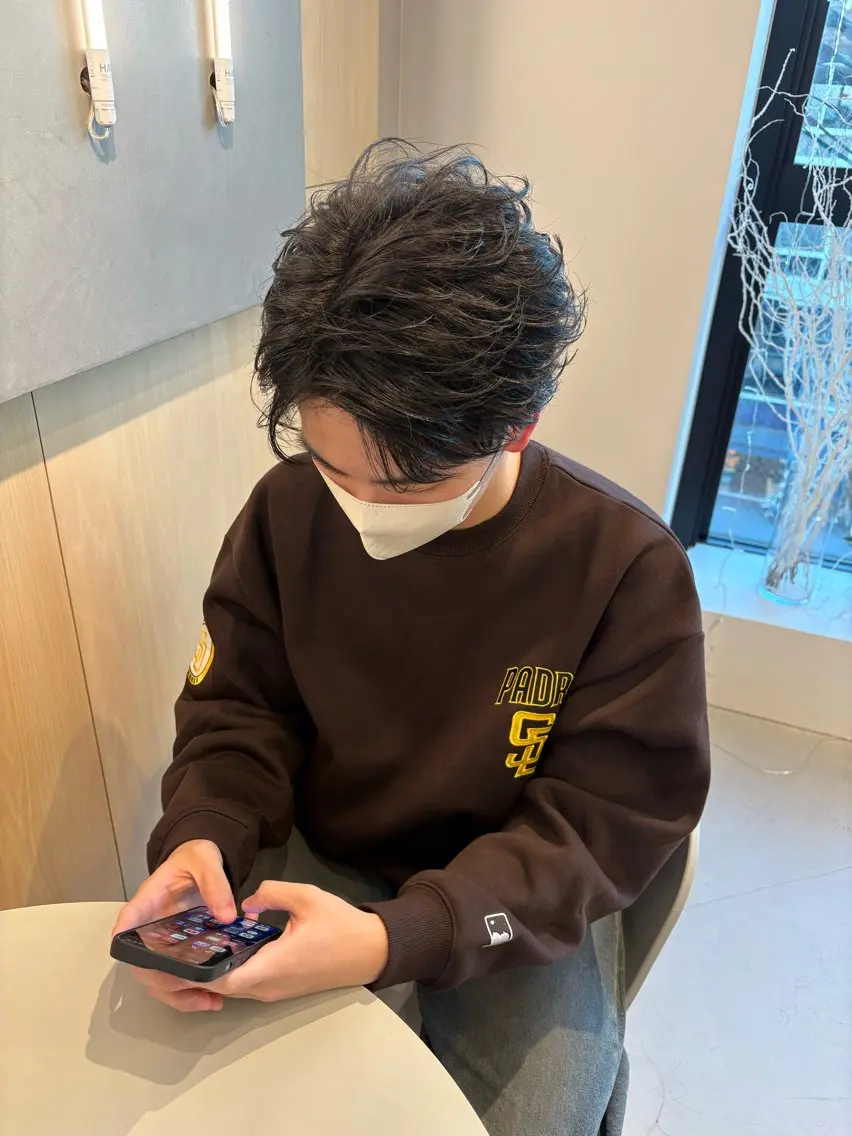 ✨️【人気No.1】✨️メンズカット+フェザーパーマ風セットの写真