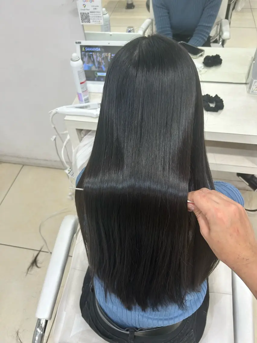 ロング カット ヘアカラー トリートメント 【髪質改善カラー】 瀧田嵐士🇰🇷のヘアスタイル