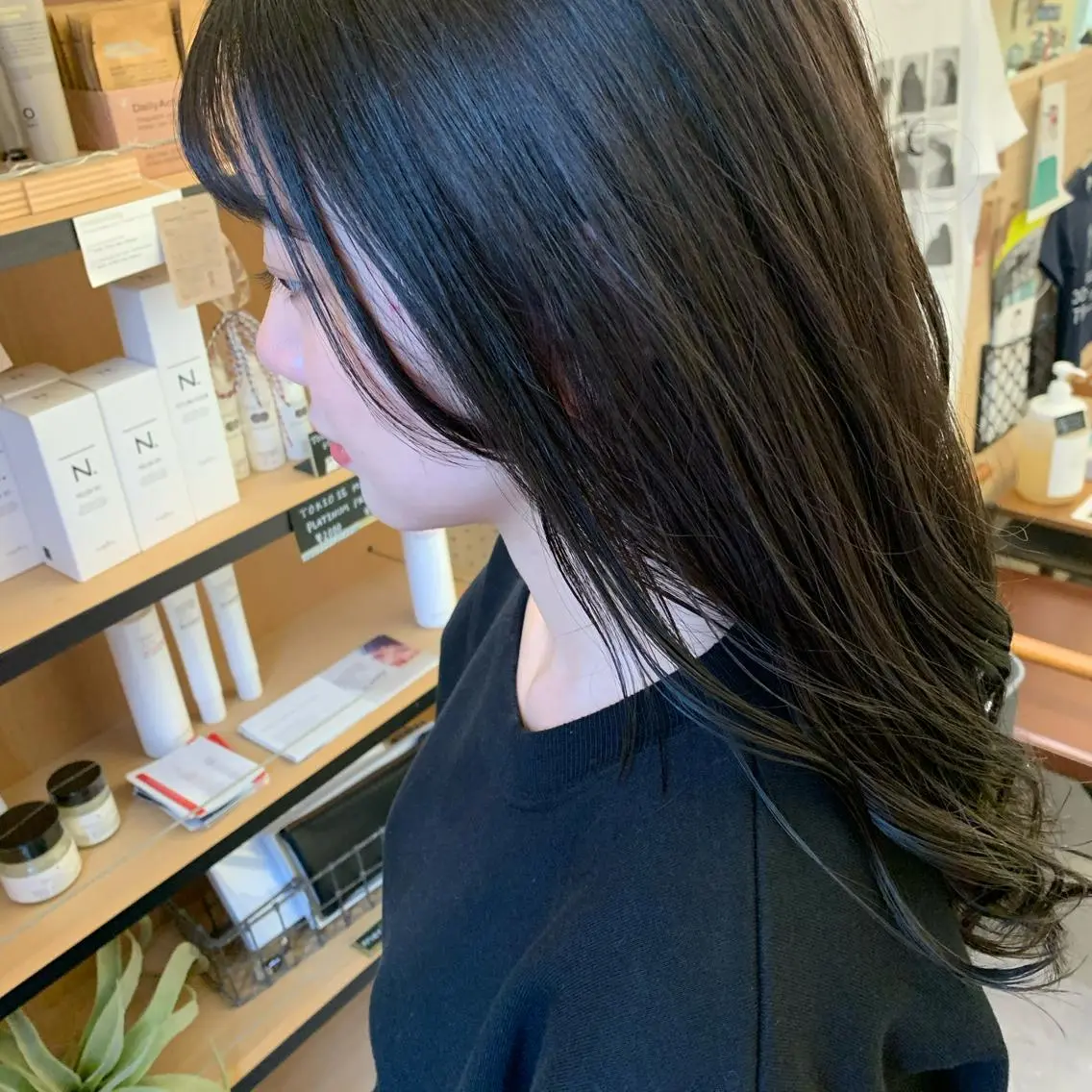 ロング カット ヘアカラー トリートメント 艶髪color💎髪 質改善ストレート大吉のヘアスタイル