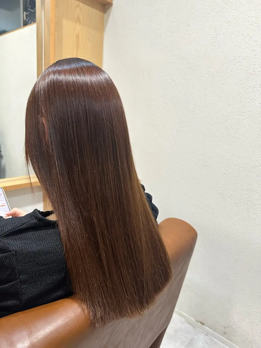 カット＋ハーツ美髪縮毛矯正(処理剤＋トリートメント付き)の写真