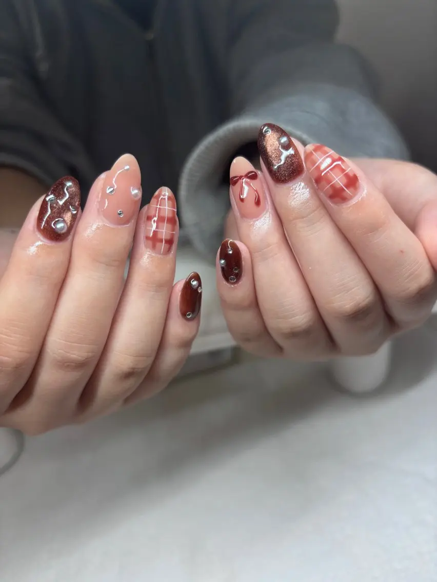 ネイル 韓国ネイル 持ち込み ニュアンスネイル ネイルチップ ハンドネイル TABI ANA.CHUOのネイルデザイン