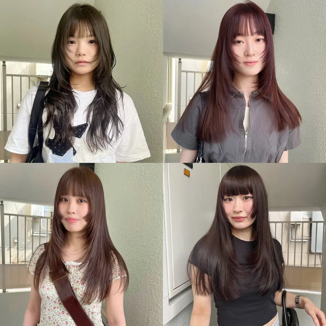 ロング カラー カット ヘアカラー レイヤーカット🍏 オリーブ/ののかのヘアスタイル