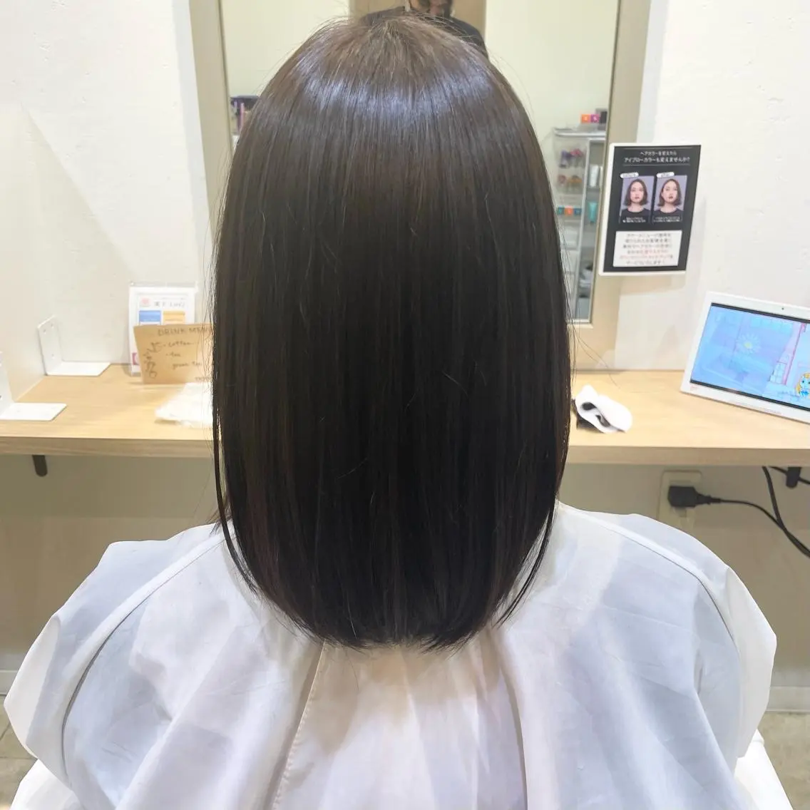 ロング 髪質改善 縮毛矯正 トリートメント 酸熱トリートメント MATISSE藤崎 渕上 ジュビアイのヘアスタイル
