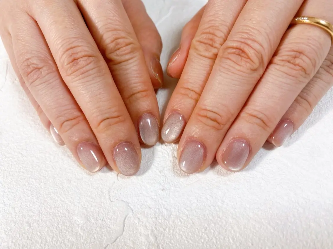 ネイル オーロラネイル フットネイル フレンチネイル ジェルネイル 韓国ネイル ハンドネイル kiki nail たまプラーザのネイルデザイン