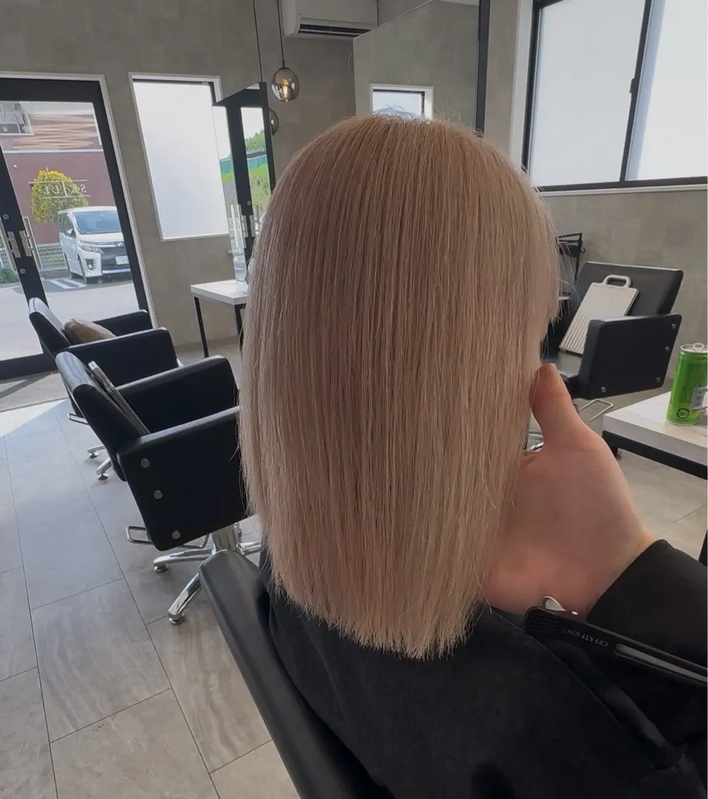 ミディアム ヘアカラー トリートメント ՏKIᒪᒪ石岡店 本田のヘアスタイル