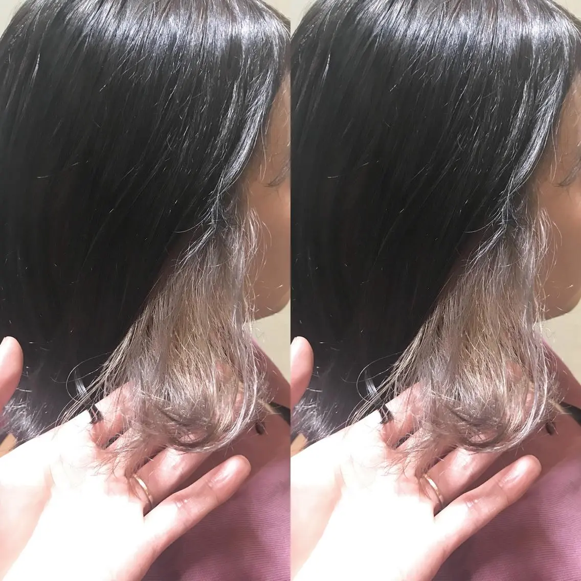 ミディアム カラー パーマ ヘアアレンジ メンズ キッズ ネイル マツエク・マツパ ホワイト サロンドミルク 原宿のヘアスタイル