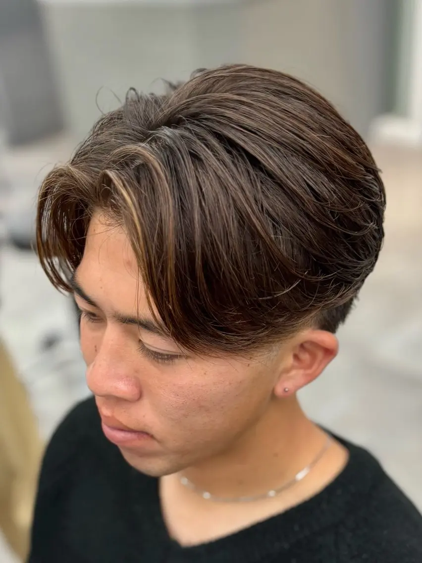 ミディアム メンズ 👑メンズパーマ 特化👑しょーたのヘアスタイル