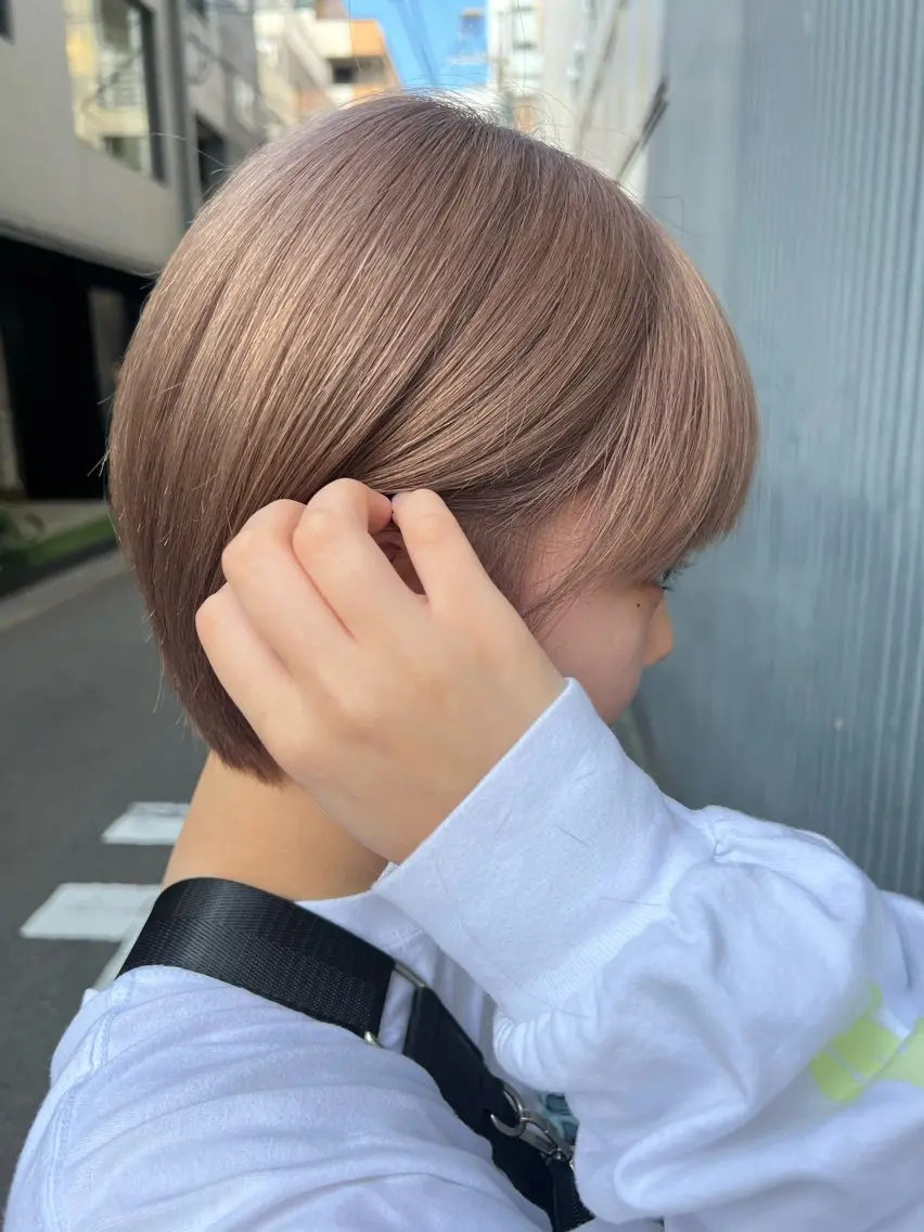 ショート カラー ヘアカラー box mico. mutsumiのヘアスタイル