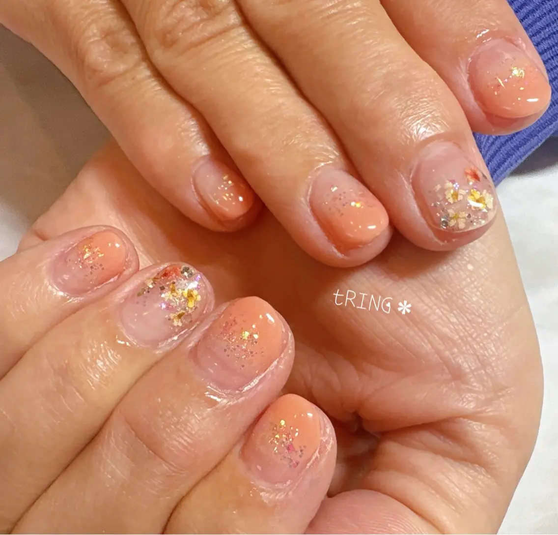 ネイル ハンドネイル tRING＊ しいの木台のネイルデザイン