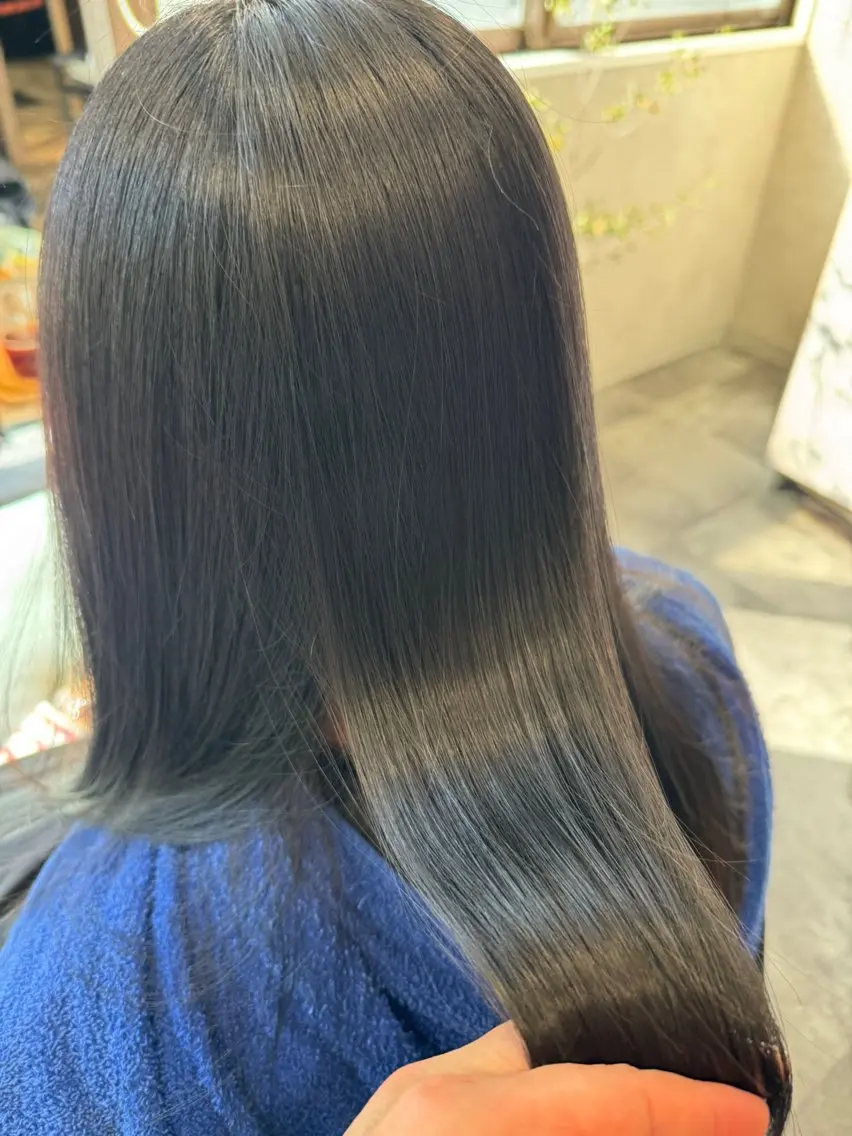 ロング 縮毛矯正 カット トリートメント 石沢 知康 丁寧カウンセリングのヘアスタイル