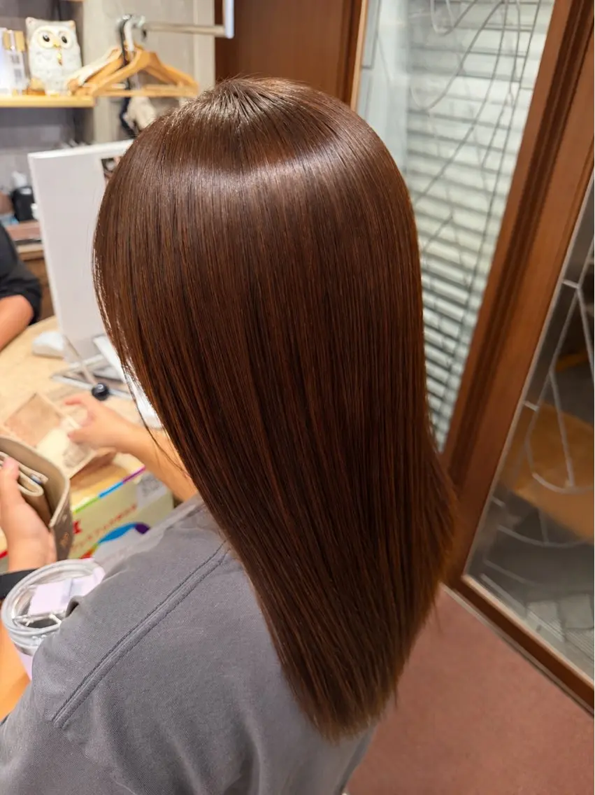 ロング カラー ブラウンカラー ナチュラルブラウン ヘアカラー Arglrate 怜のヘアスタイル