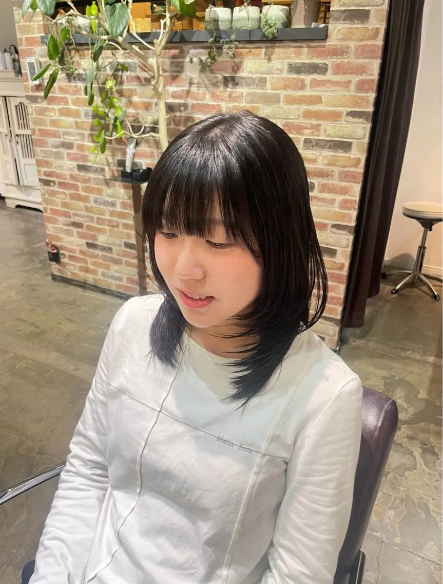 セミロング 韓国風ヘア レイヤーカット モデル様募集中🧡 nanamiのヘアスタイル